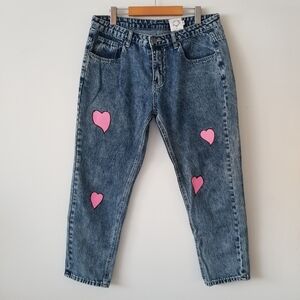 LILI SIDONIO Molly Bracken Heart Detail Jeans Size L